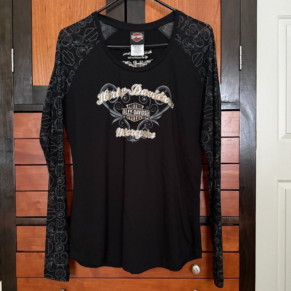 Harley Davidson Tattoo Sleeve Top L